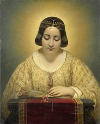 Gräfin de Pagès, geborene de Cornellan, als St. Katharina