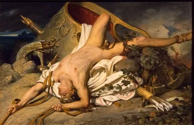 Der Tod des Hippolytos, 1825.