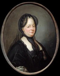 Porträt von Maria Theresia von Österreich (1717-1780), Kaiserin und Königin von Ungarn und Böhmen. Joseph Ducreux (1735-1802), 18. Jahrhundert. Maße: 0,8 x 0,65 m