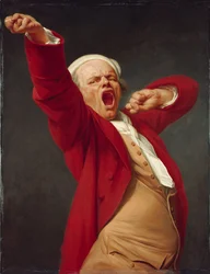 Selbstporträt, gähnend, ca. 1783