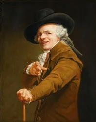 Selbstporträt des Künstlers in der Rolle eines Spötters, um 1793