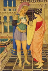 Ein römischer Gladiator und seine Dame