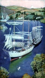 Brigs in Fowey, Cornwall