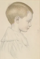 Skizze eines Jungenkopfes, 1906