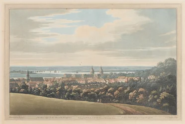 Ansicht von Greenwich und den Fluss hinunter, 1795