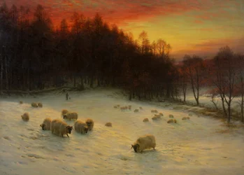 Wenn der Westen im Abendlicht glüht, ausgestellt 1910