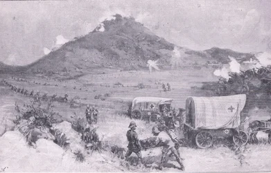 Die Schlacht von Graspan (Litho)