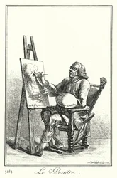 Der Maler (Gravur)
