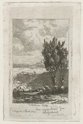 Weidelandschaft mit Graben