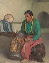 Taos Zeremonialtrommel