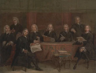 Studie für ein Gruppenporträt, zwischen 1729 und 1730
