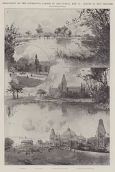 Widmung des Alexandra Palace an die Öffentlichkeit, 18. Mai, Szenen auf dem Gelände