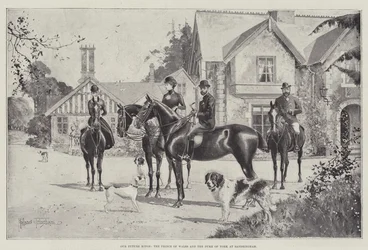 Unsere zukünftigen Könige, der Prinz von Wales und der Herzog von York in Sandringham