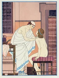 Eine Halsuntersuchung, Illustration aus 