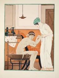 Dampfbad, Illustration aus 