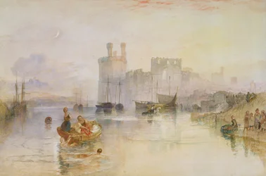 Caernarvon Castle, um 1833