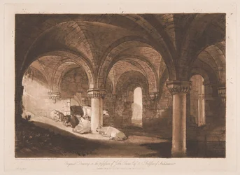 Krypta der Kirkstall Abbey