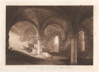Krypta der Kirkstall Abbey