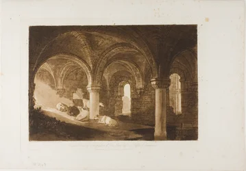 Krypta der Kirkstall Abbey, Platte 39 aus Liber Studiorum