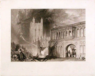 Malvern Abbey und das Tor