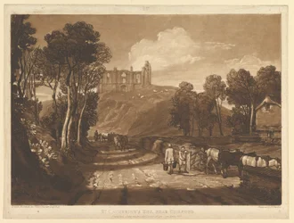 St. Catharines Hill bei Guilford, Liber Studiorum, Teil VII, Platte 33, Juni 1811
