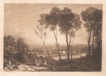 Die Brücke im Mittelgrund