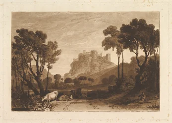 Das Schloss über den Wiesen Liber Studiorum, Teil II, Platte 8, 1808
