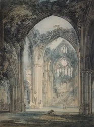 Querschiff der Tintern Abbey, Monmouthshire, ca. 1794