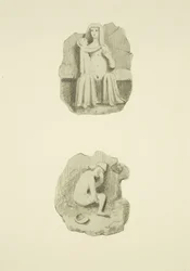 Zwei Gewölbesteine (Bossen) in der Decke von St. Mary Redcliffe