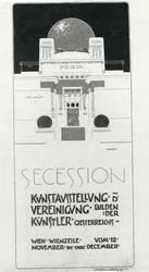 Plakat zur Werbung für die Secession-Ausstellung österreichischer Künstler, 1898