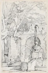 Brunnen der Pomona in den Gärten der Villa d