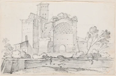 Ruinen des Tempels der Venus und Rom im Forum