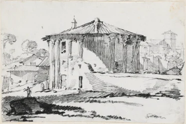Der runde Tempel auf der Piazza Bocca della Verità, Rom