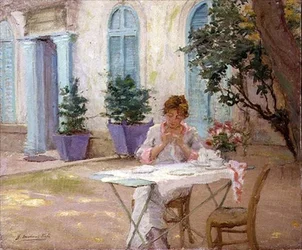 Frühstück auf der Terrasse