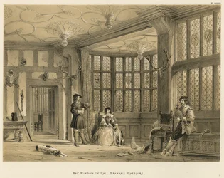 Erkerfenster, in der Halle, Bramhall, Cheshire