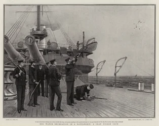 Freizeit auf einem Schlachtschiff, ein Tontaubenclub