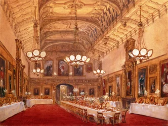 St. Georges Hall, Windsor Castle, 1844