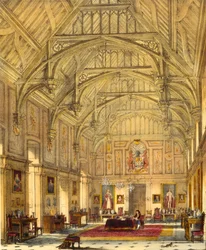 Die große Halle, Biddington, Surrey, 1600, aus 