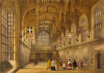 Die Halle, Hampton Court, ca. 1600, aus 