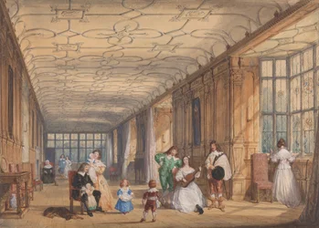 Die lange Galerie, Haddon Hall, Derbyshire