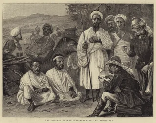 Die Looshai-Expedition, Skizzieren der Ureinwohner