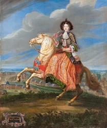 Reiterporträt von Françoise Madeleine Claude de Saint-Géran