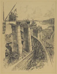Zugänge zur Gatun-Schleuse, 1912