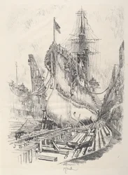 Im Trockendock, 1917