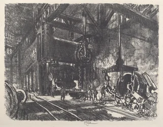 Im Land von Brobdingnag, die Panzerplatten-Biegepresse, 1917