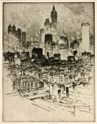 New York, von der Brooklyn Bridge