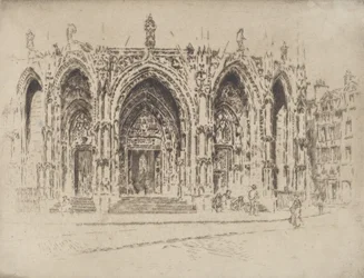 Vorhalle von San Maclou, Rouen, 1907