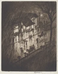 Regnerische Nacht, Charing Cross Geschäfte