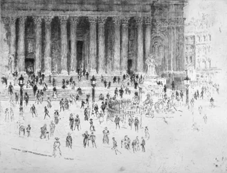 Stufen vor der Westfront der St. Paul