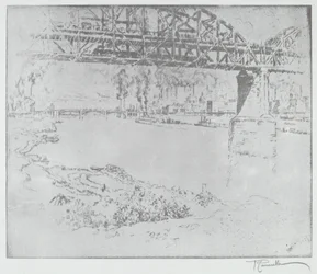 Die Stadtbrücke, St. Louis [unten], um oder nach 1919